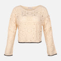 Women Crochet Long Sleeve Top