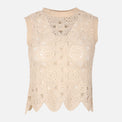 Women Crochet Sleeveless Top
