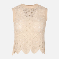 Women Crochet Sleeveless Top