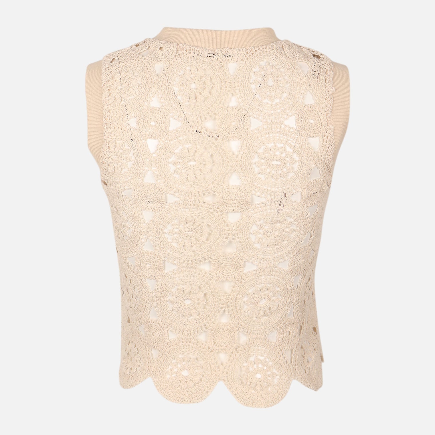 Women Crochet Sleeveless Top