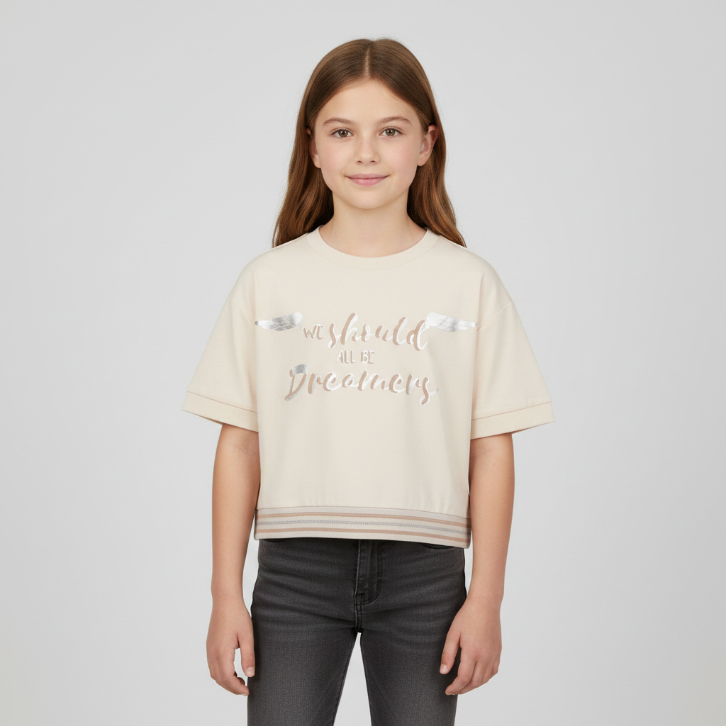 Girls T-Shirt Round Neck