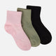 Grils Quarter Socks 3 Pairs