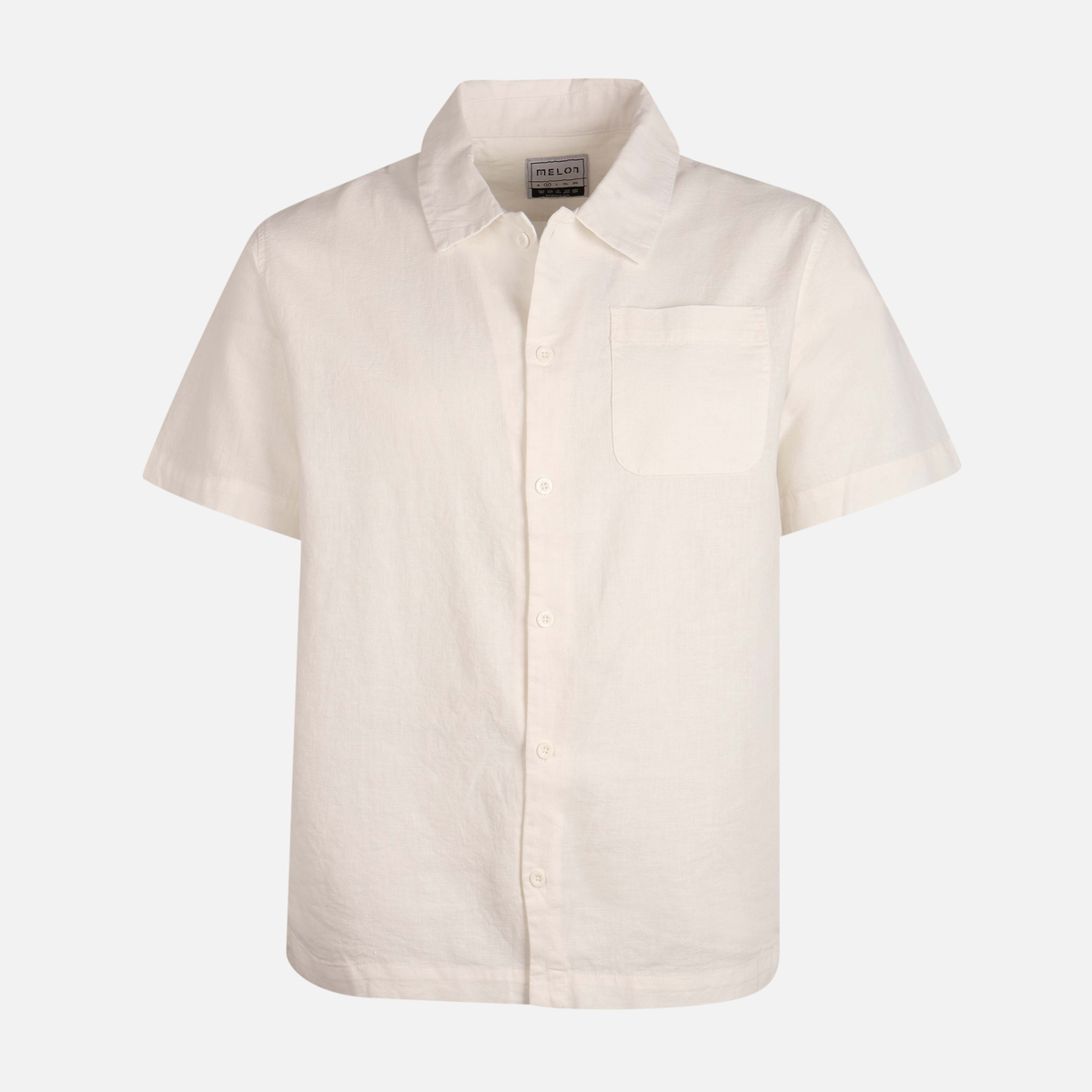 Men Short Sleeve Linen Casual Shirt