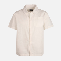 Men Short Sleeve Linen Casual Shirt