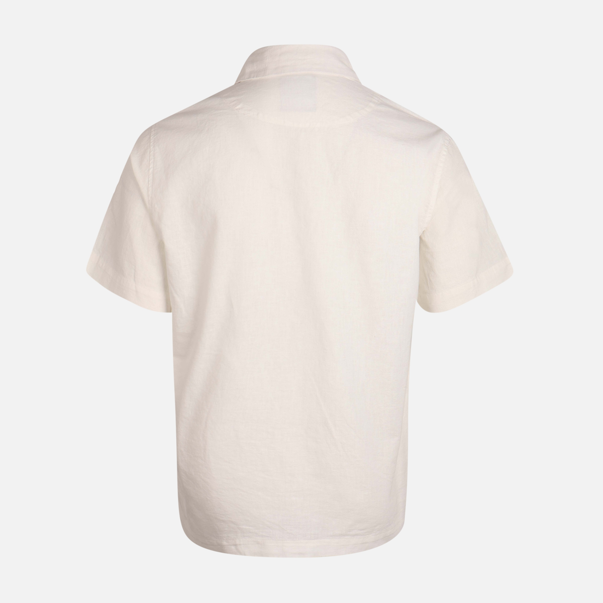 Men Short Sleeve Linen Casual Shirt