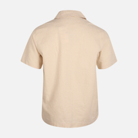 Men Linen Casual Shirt Short Sleeve