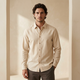 Men Linen Long Sleeve Casual Shirt