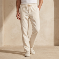 Men Linen Drawstring Pants