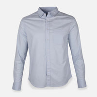 Men Basic Oxford Shirt Long Sleeve Spandex