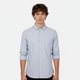 Men Basic Oxford Shirt Long Sleeve Spandex