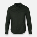 Men Basic Oxford Shirt Long Sleeve Spandex
