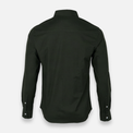 Men Basic Oxford Shirt Long Sleeve Spandex