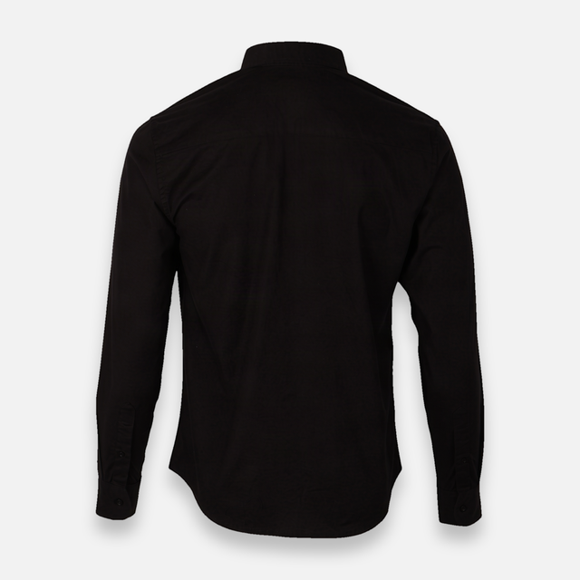 Men Basic Oxford Shirt Long Sleeve Spandex