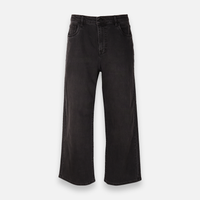 Womens Denim Pants Jeans Wide Leg