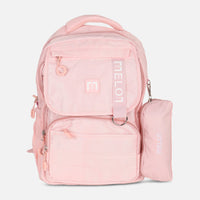 JUNIOR MELON SCHOOL BACKPACK +LONG SHAPE PENCIL CASE (30*45*18CM)