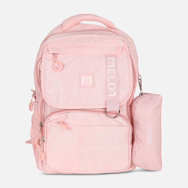 JUNIOR MELON SCHOOL BACKPACK +LONG SHAPE PENCIL CASE (30*45*18CM)