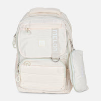 JUNIOR MELON SCHOOL BACKPACK +LONG SHAPE PENCIL CASE (30*45*18CM)