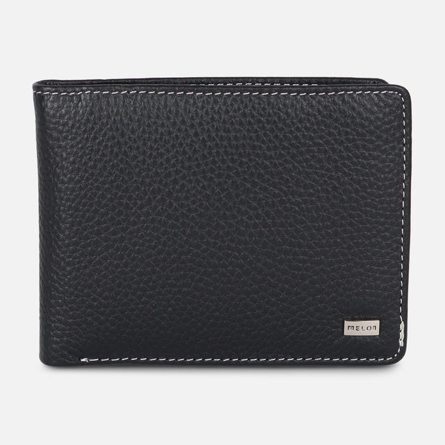 MEN BI-FOLD LEATHER WALLET