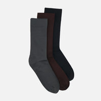 Men Diabetic Hand Linked Bamboo Crew Socks