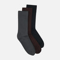 Men Diabetic Hand Linked Bamboo Crew Socks