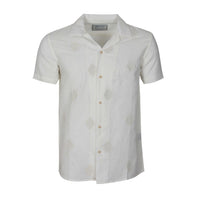 Men Linen Shirt Short Sleeves Regular Fit
